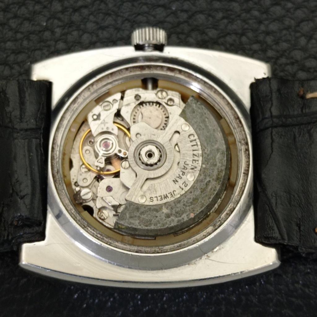 USED JAPAN CITIZEN AUTOMATIC BOY DAY&DATE ORIGINAL DIAL WATCH A432218-2 R110-a432218