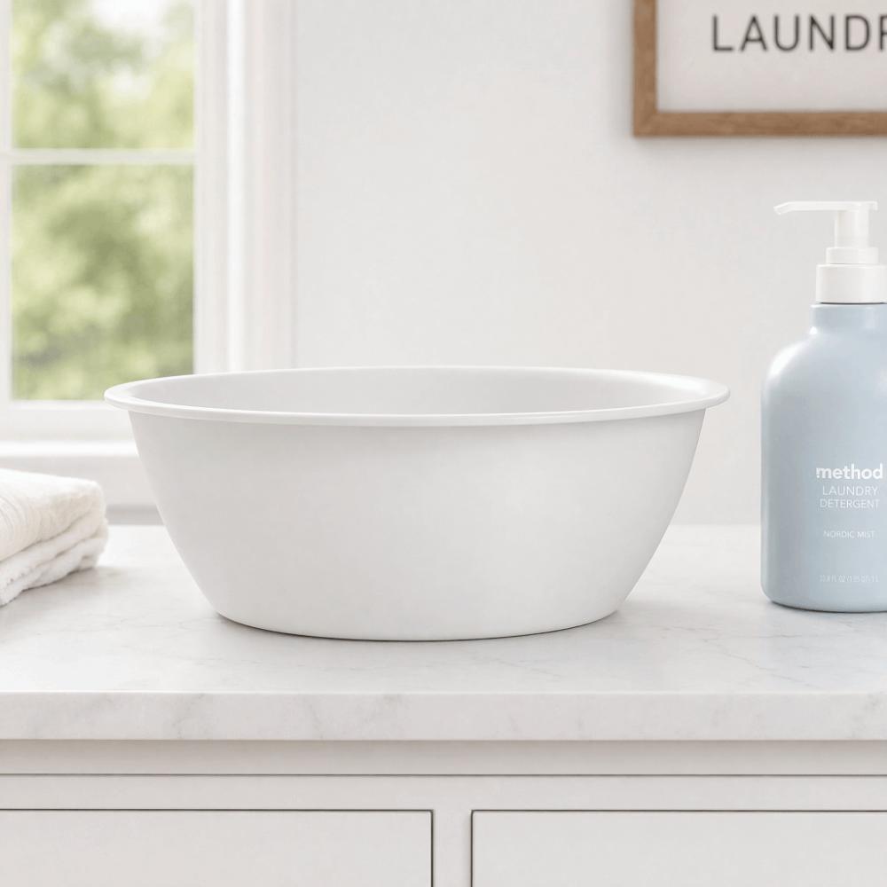 Plastic Washing Bowl Thickened Wash Basin Practical Face Wash Basin Home