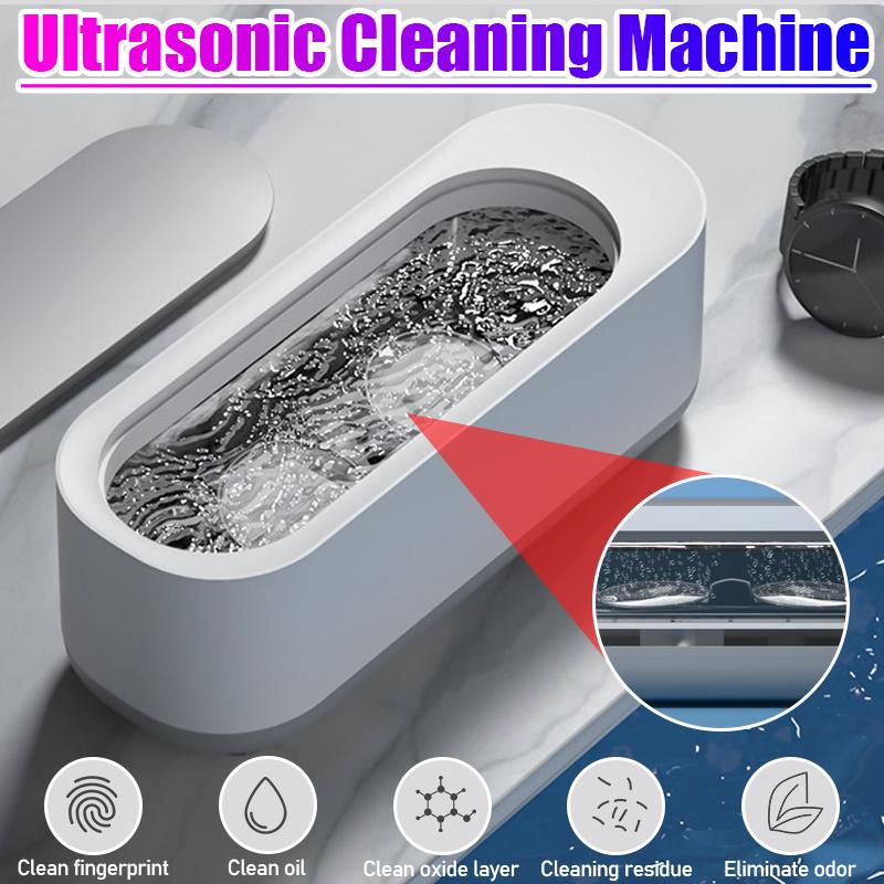 Многофункциональная портативная ультразвуковая чистящая машина, средство для чистки ювелирных изделий, часы, зубные протезы, очки, монеты, серебро