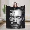 Dr Gregory House Blanket  Decorative Flannel Throw Blanket For Couch Chair Super Warm ized Quality Bedspread