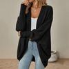 Women Batwing Sleeve Sweater Cardigan Casual Oversized Open Front Knit Coat Autumn Winter Ladies Outerwear