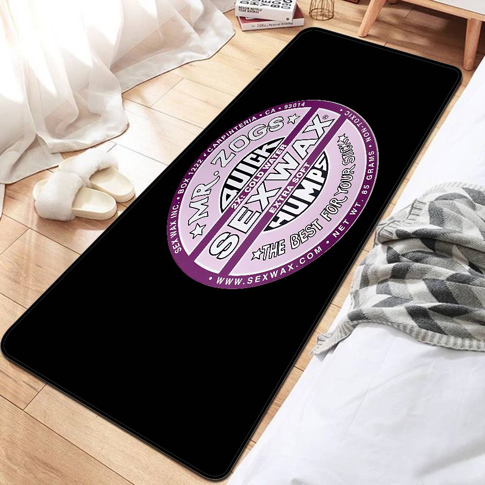 Mr Zogs Surfing Sex Wax Long Rugs Cheaper Anti-slip Modern Living Room Balcony Printed Bedside Area Rugs