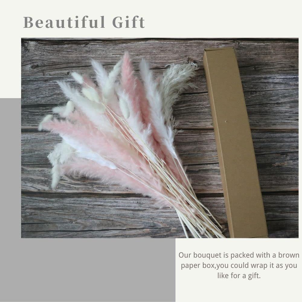 47 шт. сушеной пампасной травы, розовой пампасной травы, домашнего декора, натуральной цветной пампасной травы, декора комнаты, цветочной композиции, свадебных центральных украшений для детского душа
