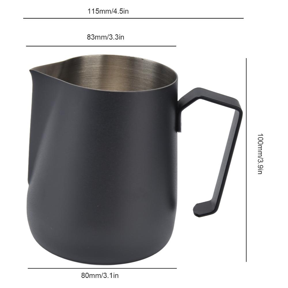 Thickened Wall Milk Frother Cup 450ml Capacity Frothing Pitcher For Latte Enthusiasts