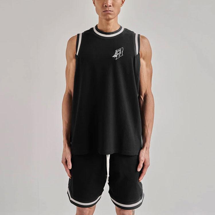 REPRESENT Tank Tops Men's Black Crew Neck Moderate Straight Fit M05158-01