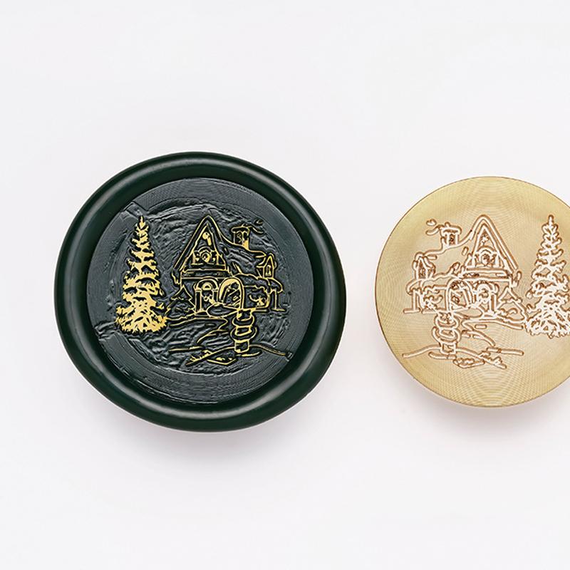 Счастливого Рождества сургучной печатью головы рождественские новогодние печати серии