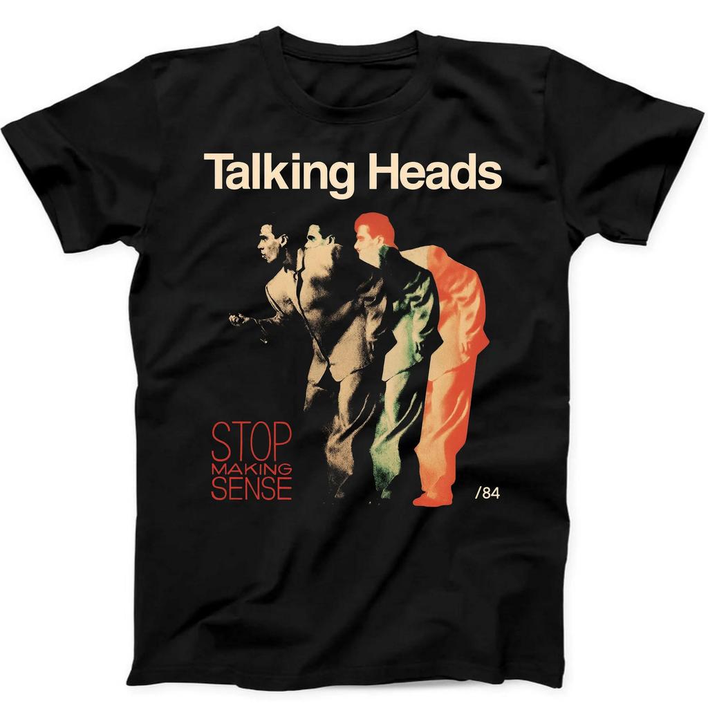 Talking Heads Stop Making Sense 84 Punk Rock Music Gift Tee Summer Men's and Women's Loose and Breathable T-shirt Top
