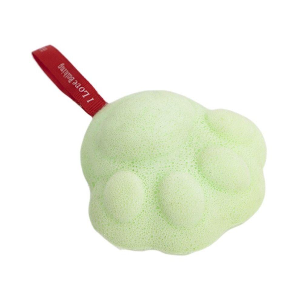 Scrubbing Baby Bath Sponge Bath Cartoon Washes The Earth Cat's Paw Shower Balls Bath Care