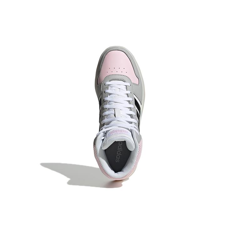 adidas Кроссовки Hoops 2.0 Mid 'Белый Розовый Черный' Женские FV2737