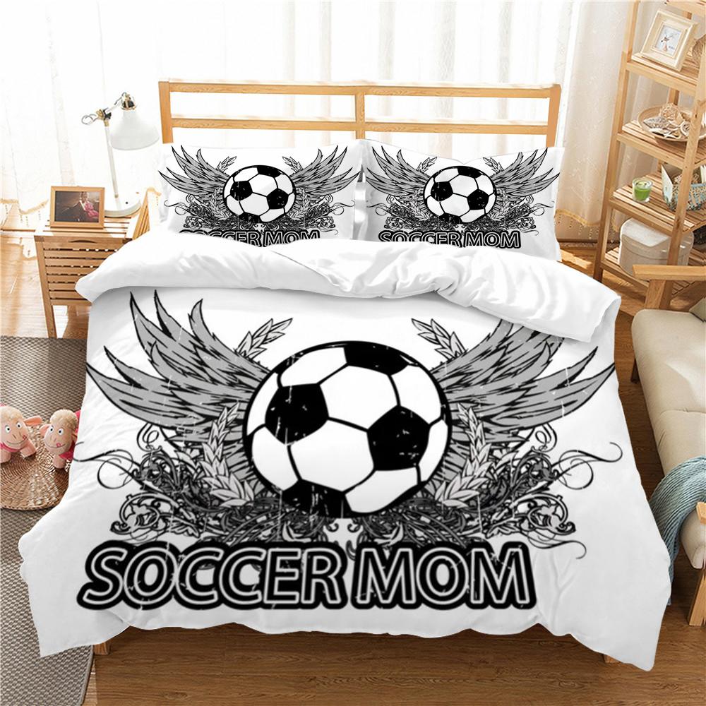 Футбольный принт, домашний текстиль, постельное белье, костюм, уникальный дизайн, комплект пододеяльников с постельными принадлежностями, подушка, домашняя постельная одежда