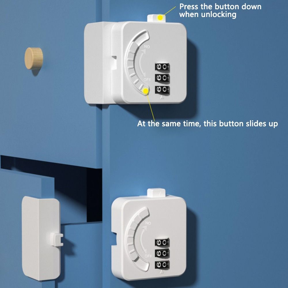 Strong Fixation Baby Safety Lock Digital Password Window Lock Refrigerator Door Lock  Home