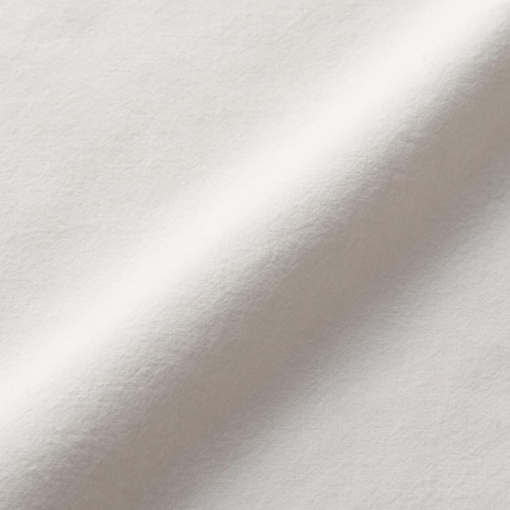 MUJI Washed Futon Fitted 120 x 200 x 83334277 Sheet/Shallow Sheet, Off-White, Semi-Double Size, 3-10cm,