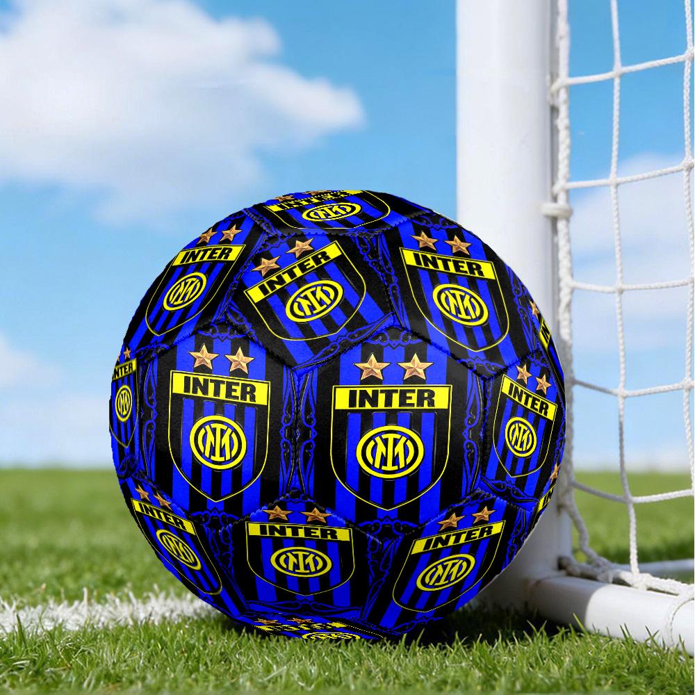 Mi-lan FC Emblem Printed Size 5 Soccer Balls, High-Quality, Anti-Slip, Protective Football, A Unique Gift , Birthdays, Christmas Gifts