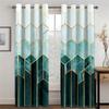 3D Black Gold Dali Texture Curtains European Luxury Home Decor Shading Curtains 2 Panels Living Room Bedroom Window Curtains