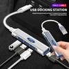 Car 4 In 1 USB-C Hub Notebook Docking USB Splitter Multi-interface Conversion For Ford ST Line Focus 3 Mondeo Ecosport Kuga Mk4