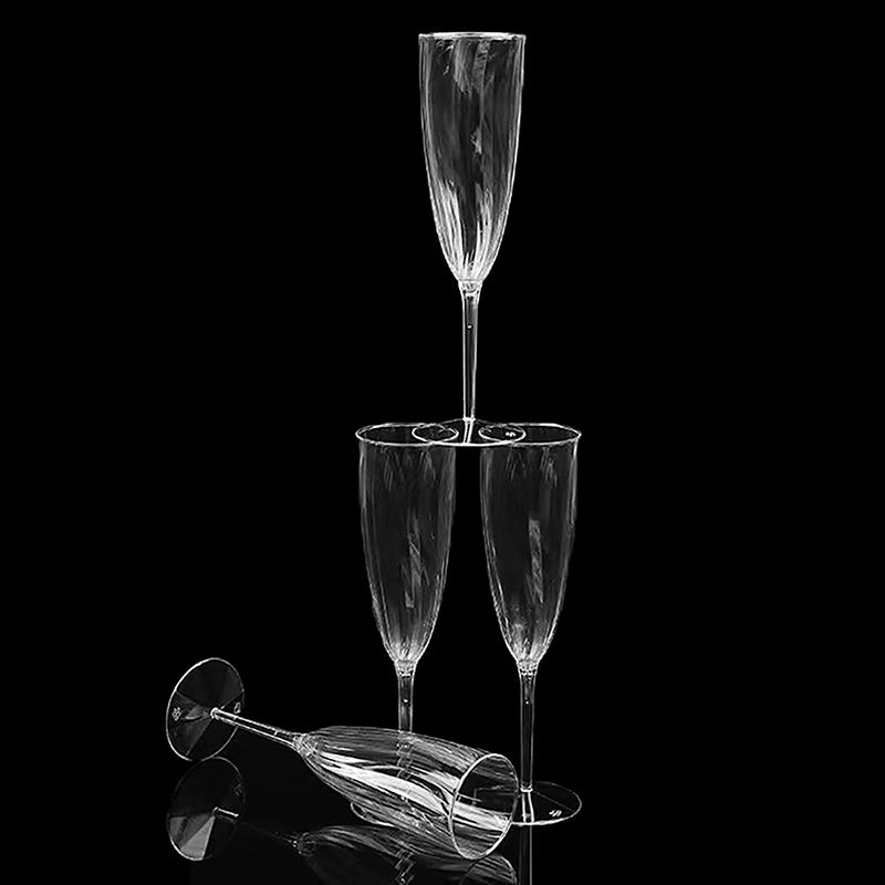 1 шт., прозрачное пластиковое стекло для шампанского, стекло для виски, небьющиеся многоразовые чашки для напитков для свадебной вечеринки, бара, домашнего бокала для вина