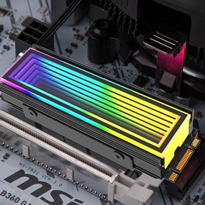 5V Argb Sync Pc 2280 Ssd M2 Radiator Pc Rgb M.2 Nvme Radiator High Efficiency Radiator Endless Abyss Effect Gaming Entertainment