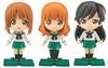 Puchi Rise Girls & Panzer Miho, Saori, Hana Set, Color-Coded Plastic Model