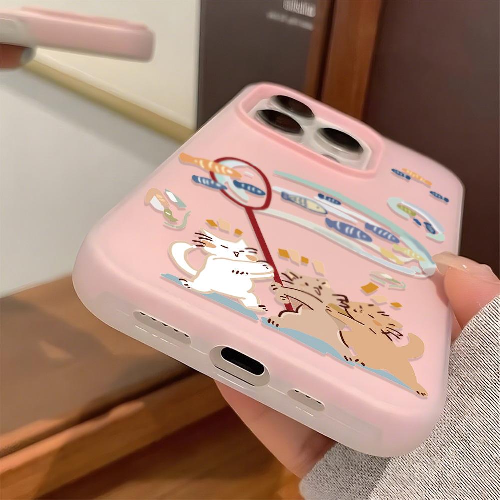 Расписной чехол для телефона для iPhone 15 11 13 14 для 15 16 Pro Max 12 13 16 Pro Милый Модный Смешной Чехол для телефона со шнурком Последние Рекомендации по самым продаваемым товарам