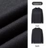 MONTAGUT Men's Winter Thickened Round Neck Wool & Cashmere Blend Sweater with Print