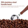 58mm Bottomless Portafilter Expresso Bottomless Naked Portafilter Stainless Steel and Solid Wood Filter / Basket / Spoon and Cleaning Brush Included
