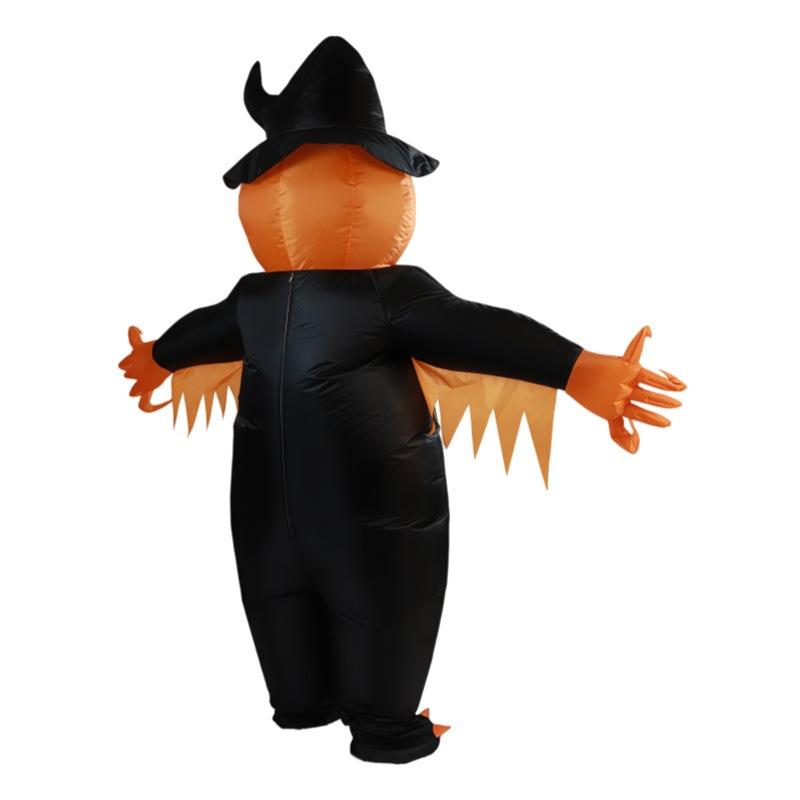 Halloween Pumpkin Inflatable Costume Cartoon Character Performance Prop Party Atmosphere Outfit for Adults Kids