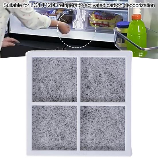 Замена воздушного фильтра холодильника, аксессуары для очистителей хлопка для холодильника LG/LT120F, дезодорирующие принадлежности с активированным углем