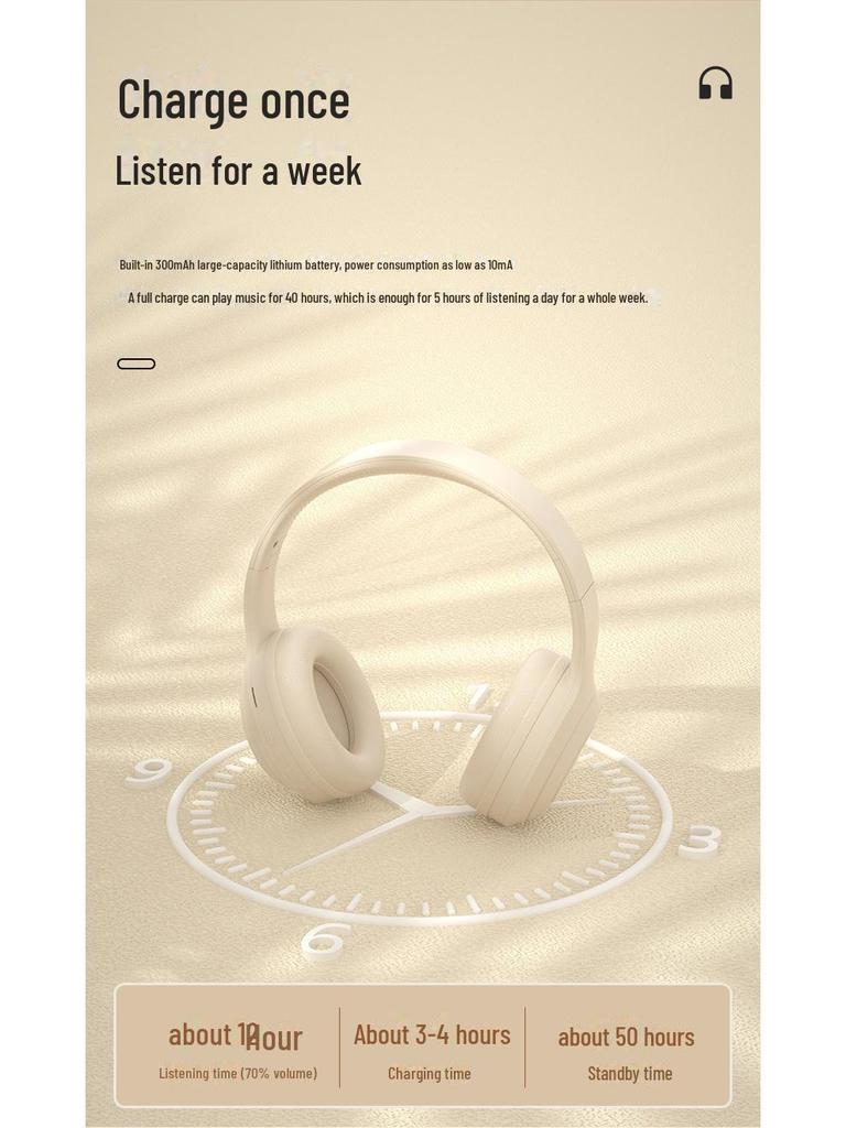 Беспроводная Bluetooth-гарнитура с креплением на голову и длительным временем работы от аккумулятора для прослушивания музыки и бега