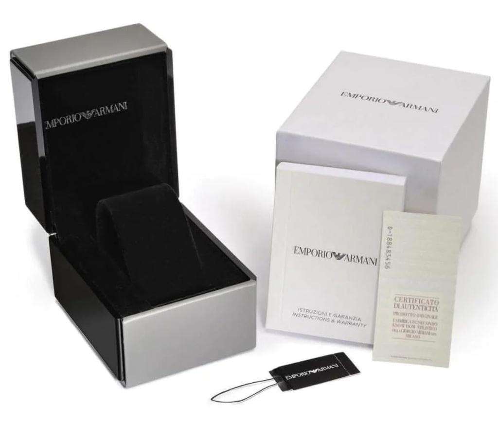 Emporio Armani AR11006 with Instruction Manual and Original Box Women's Watch, Gold/Light Pink, [Used]