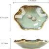 LOTUS LEAF JEWELRY TRAY - Ceramic Ring Holder Small Key Bowl Organizer Dish for Mom Friend Sister Jewelry Not Included 2pcs