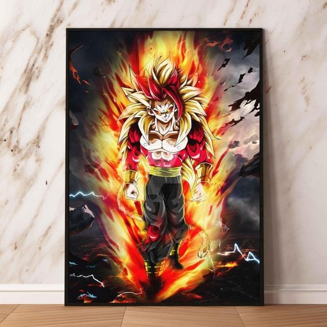Плакаты и картины, комиксы Сон Гоку Какарот, картинки, друзья, подарки, украшения для детской спальни, печать высокого разрешения