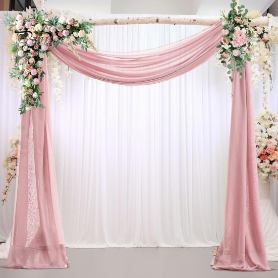Свадебная арка драпировка занавес драпировка церемония приема подвесное украшение вуаль морской фон декор для банкетов, помолвок, вечеринок