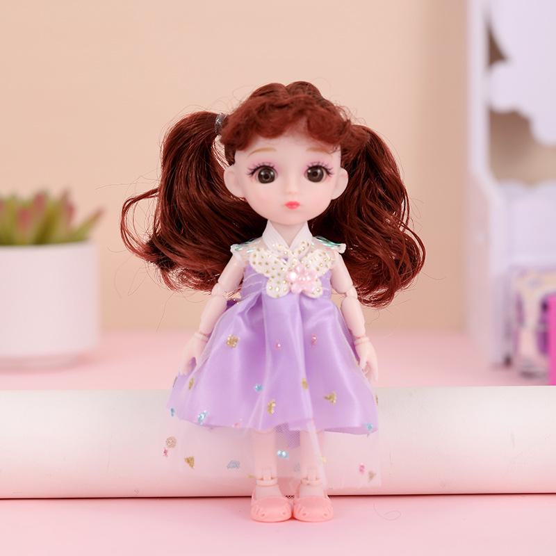 Кукла-наряд Бао Бэйди: Игрушка для девочек BJD 16 см с 13 шарнирами. Идеальный подарок на день рождения принцессы для детей.