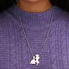 Necklace Women Creative Beautiful Women And Beasts Necklace Alloy Electroplating Pendant Spot