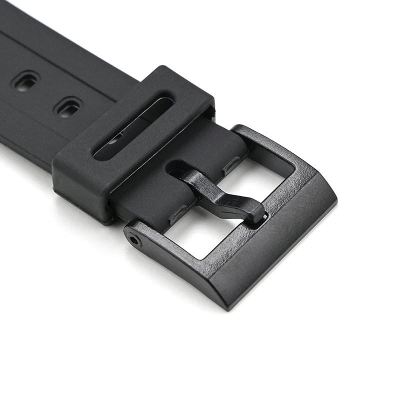 Черный браслет из смолы для часов Casio W-740