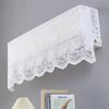 Elegant Lace Embroidered Design Anti-Direct Blowing Air Conditioner Covers Cloth Wall-Mounted Dust-Proof Case Home Decoration