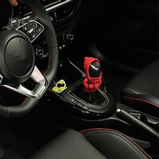 Car Shift Gear Cover Fashion Sweater Hoodie Auto Shift Knob Cover Soft & Comfortable Automotive Gear Shift Knob Protector Car Interior Accessories