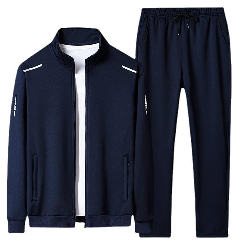 Мужской спортивный костюм весна-осень 2024: Комплект-тройка для папы среднего возраста