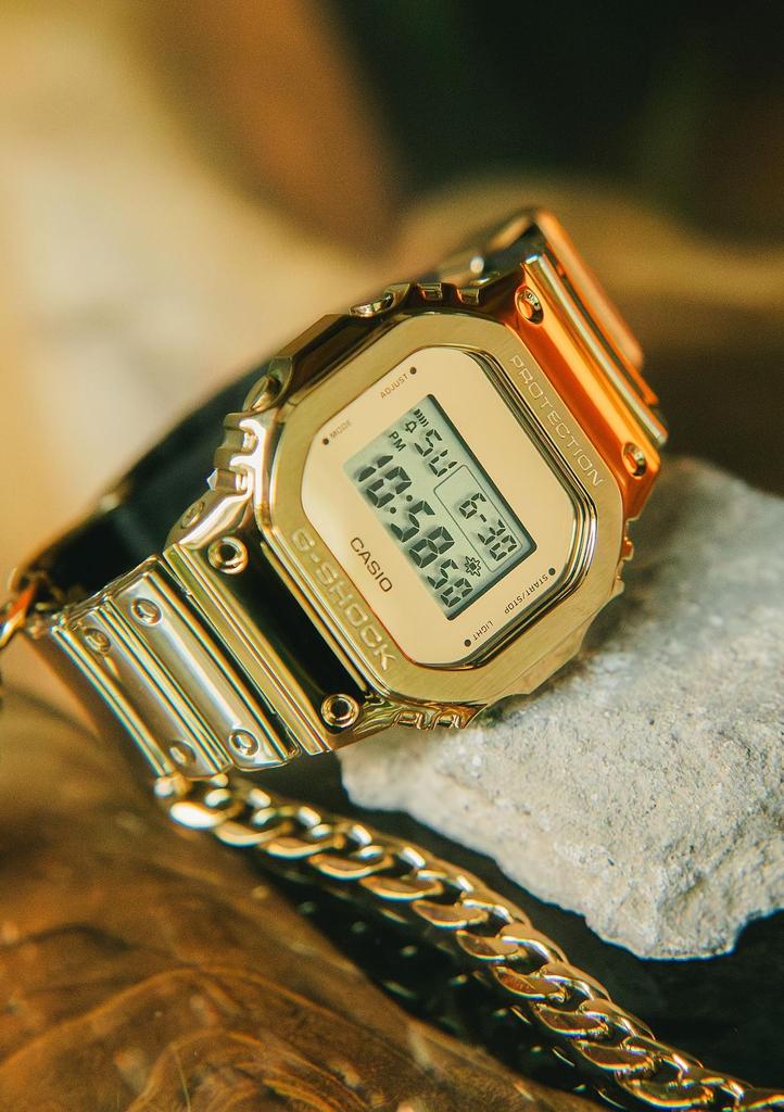 [Casio] Часы G-Shock [Оригинальный отечественный продукт] ИЗЫСКАННАЯ МЕТАЛЛИЧЕСКАЯ СЕРИЯ GM-5600YMG-9JF Мужские золотые