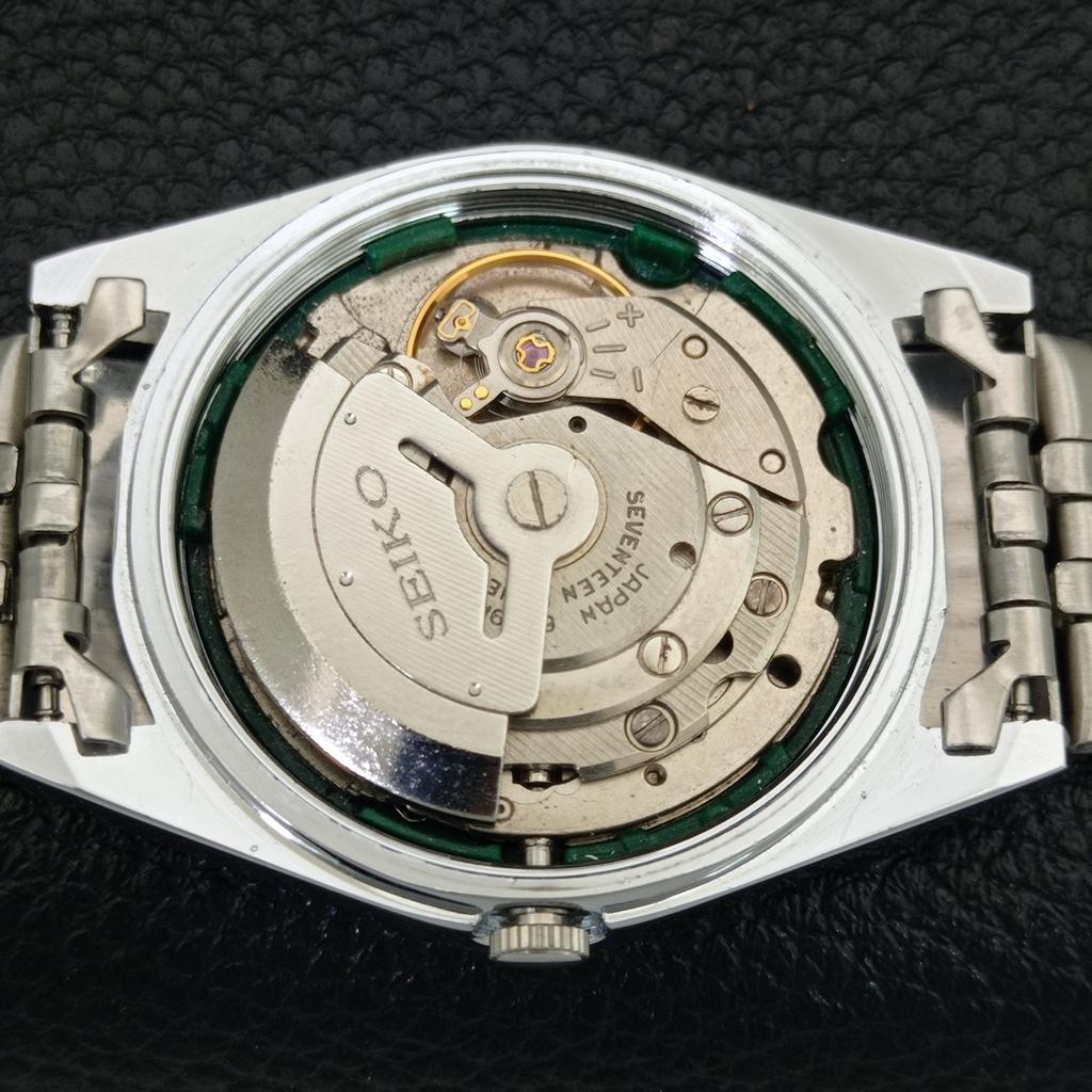 ОТРЕМОНТИРОВАННЫЕ МУЖСКИЕ ВИНТАЖНЫЕ ЧЕРНЫЕ ЧАСЫ SEIKO 5 AUTOMATIC 6309A JAPAN a442839-1