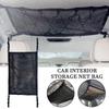 Car Roof High Elastic Double Layer Storage Mesh Interior Decoration Storage Accessories Zipper Hanging Breathable Mesh Bag Tools