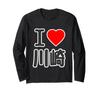 I Love Kawasaki Love BIG Letters Jimoty Gift Souvenir Funny Long Sleeve (I Heart) [47 Prefectures] T-Shirt