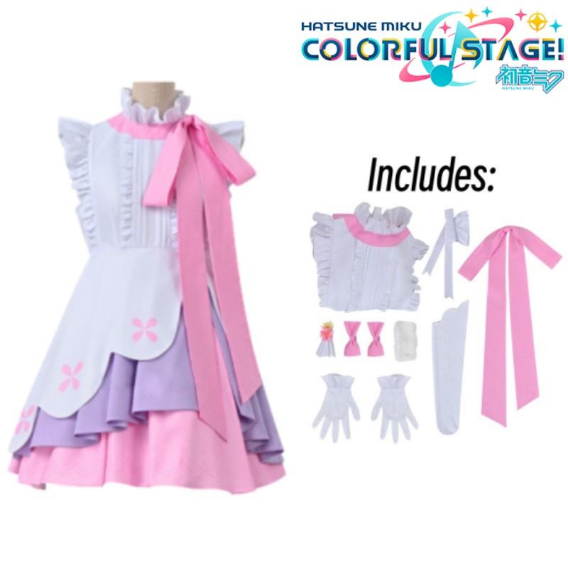 Милый и прекрасный косплей-костюмный набор Hatsune Miku длинные волосы принцесса