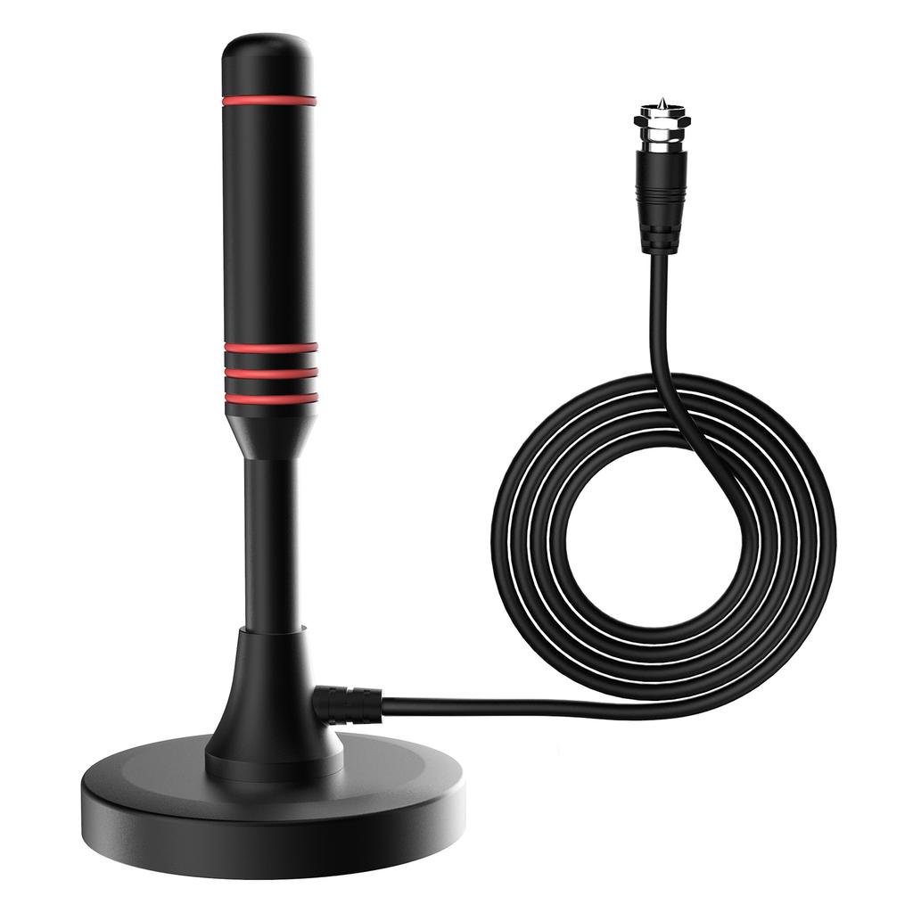 Color Box Hot Selling Rear Seat Tv ABS Hdtv to Av Signal Converter Tv Antenna Indoor Hdtv 2.0 for Car Digital Antenna Black