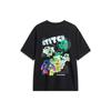 Li-Ning Disney Collaboration Series Cartoon Print Loose Short Sleeve Drop Shoulder T-Shirt Unisex Tops Black AHST493-2