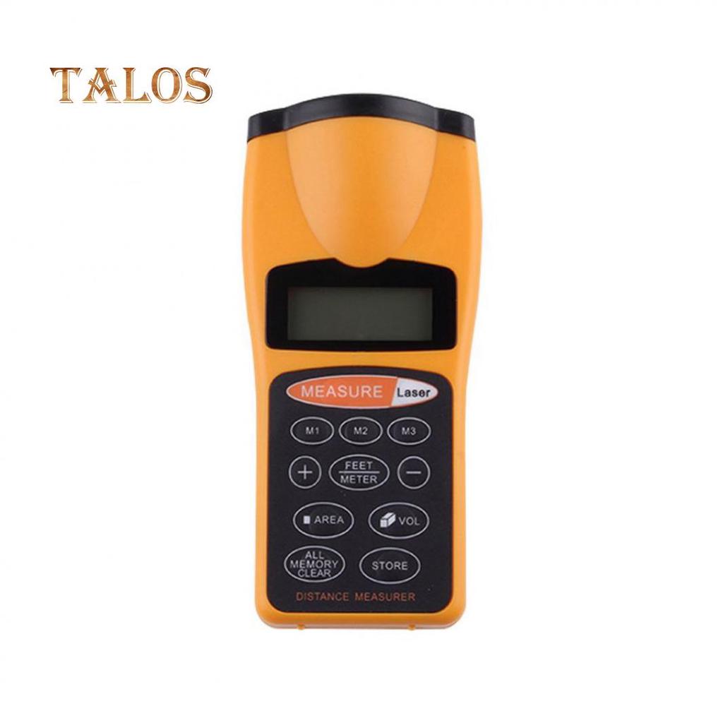 TALOS Handheld Ultrasonic Distance Meter Measurement Laser Rangefinder Measure Tape