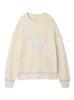Gelato Pique Smooth Trim Long Sleeve Pullover PWNT254101 CRM Free Size Women's