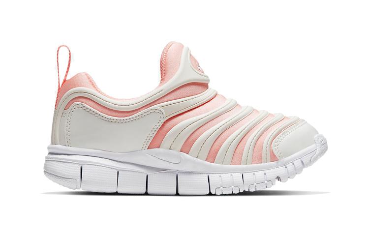 Nike Dynamo Free Comfortable Abrasion Resistant Low top Kids Lifestyle Shoes Bleached Coral Red CQ5417-601