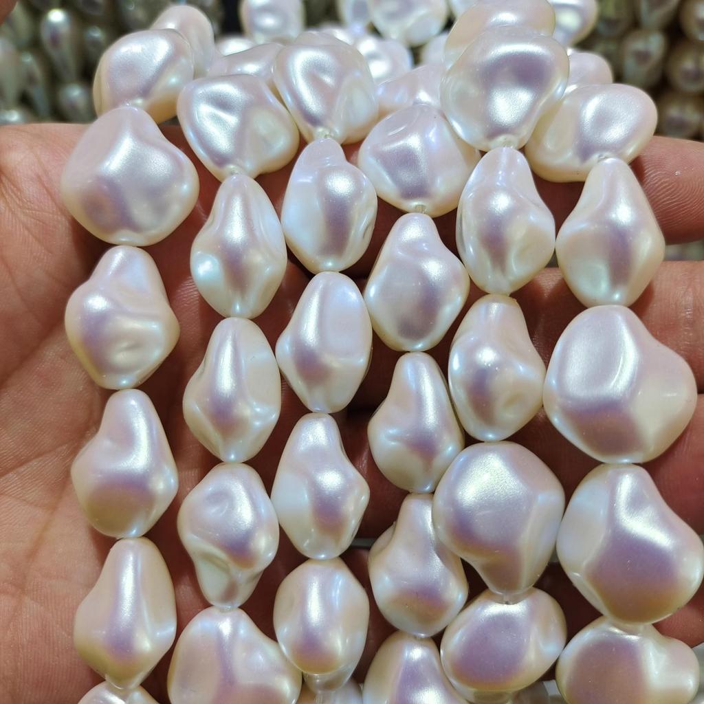 Яркие фантазийные розовые барочные нерегулярные искусственные жемчужины для самодельных украшений