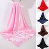 Women Shawl Solid Color Soft Simulated Silk Smooth Lightweight Breathable Satin Shawl for Everyday Travel Parties